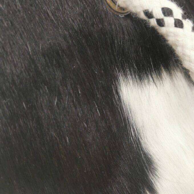 Zarážka do dverí Luxury Cowhide BRAZÍLIA BLACK&WHITE 17x20cm