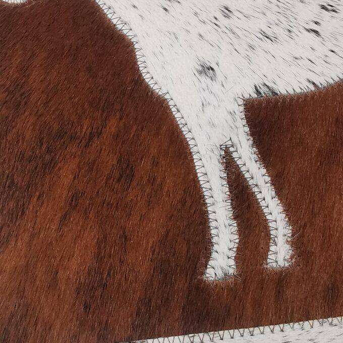 Bežec na stôl Luxury Cowhide BRAZÍLIA HORSE&HORSESHOE WHITE 30x170cm