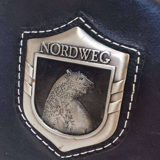 Kožený batoh Luxury Cowhide NORDWEG GREY čiernosivý 32x45x15cm 15L