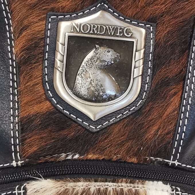 Kožený ruksak Luxury Cowhide NORDWEG TRICOLOR čierno-hnedý