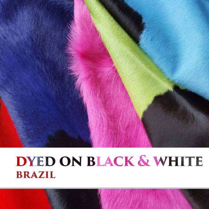 Hovädzia koža farbená fľakatá