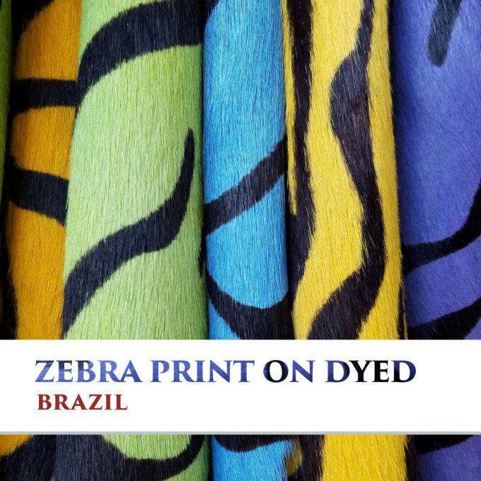 Hovädzia koža farbená ZEBRA