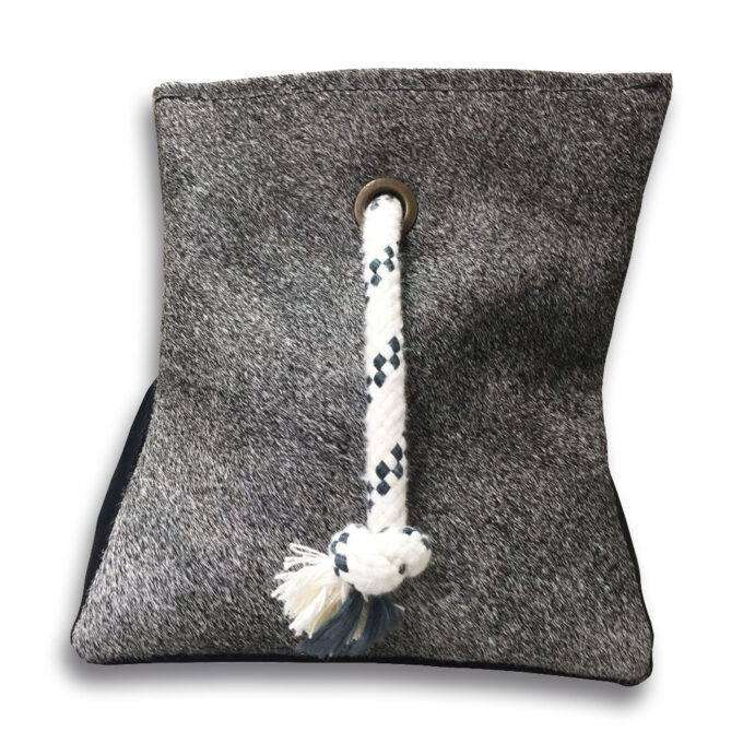 Zarážka do dverí Luxury Cowhide BRAZÍLIA GREY 17x20cm