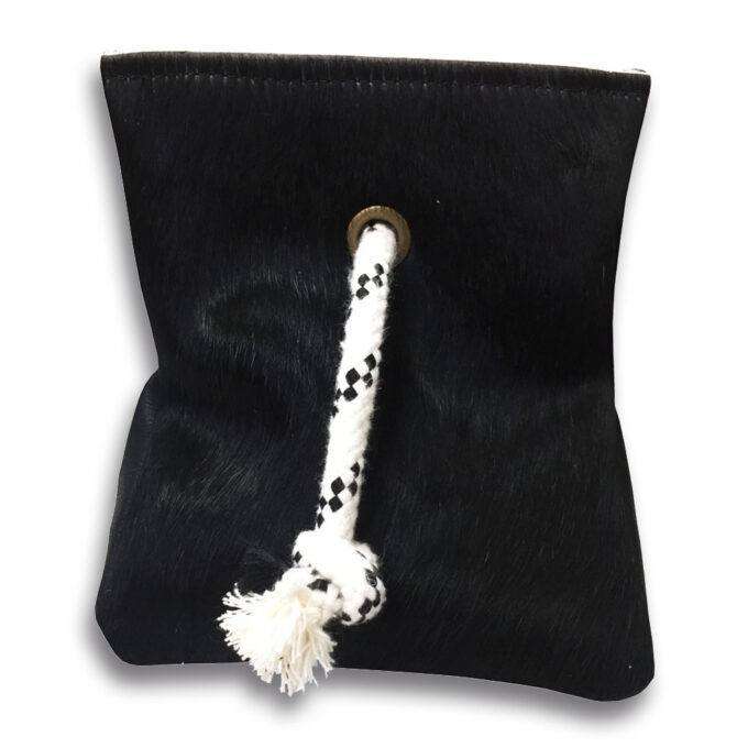 Zarážka do dverí Luxury Cowhide BRAZÍLIA BLACK 17x20cm