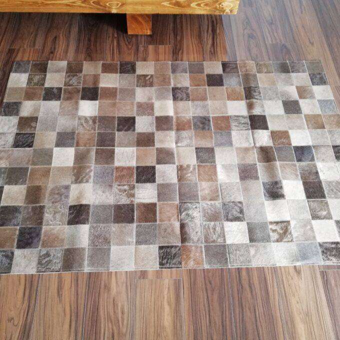 Hovädzia koža zošívaná TAUPE/CHAMPAGNE MIX