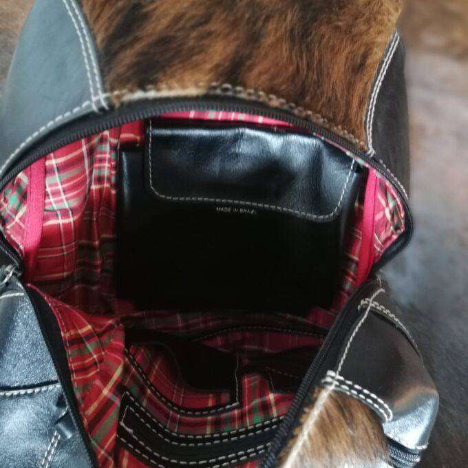 Kožený ruksak Luxury Cowhide NORDWEG TRICOLOR čierno-hnedý