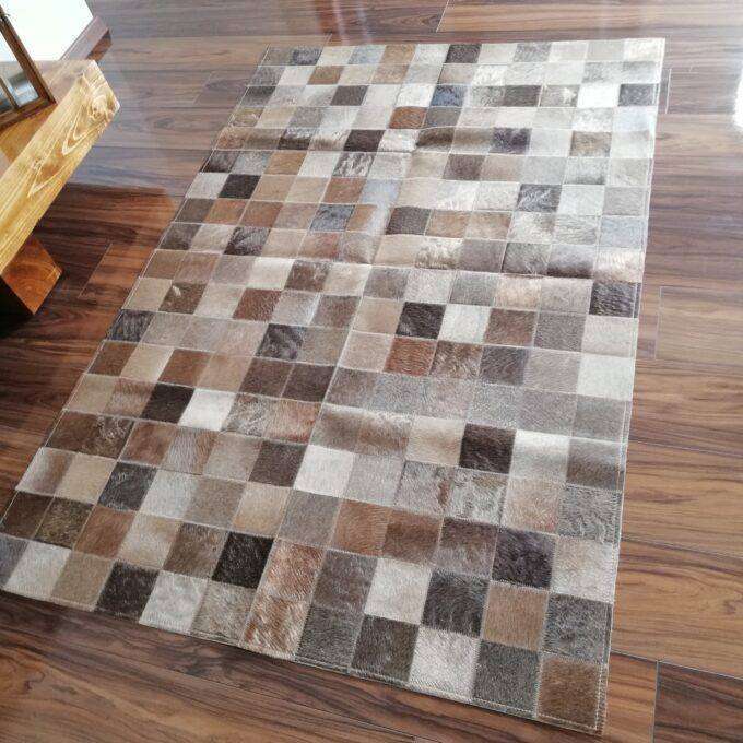 Hovädzia koža zošívaná TAUPE/CHAMPAGNE MIX