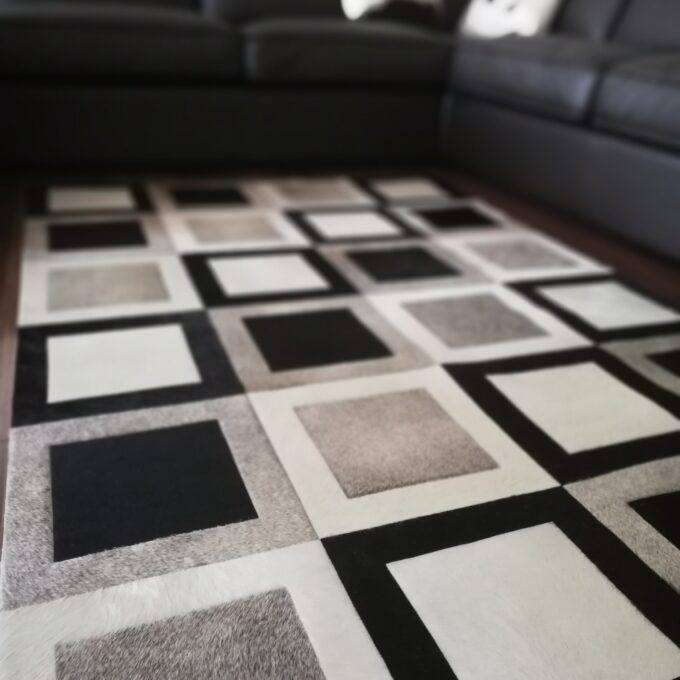 Kožený koberec Luxury Cowhide VENETO 117x173cm