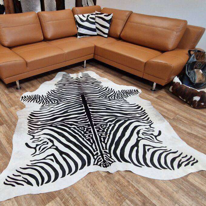 Hovädzia koža Luxury Cowhide BRAZÍLIA ZEBRA 205x185cm bielo-čierna