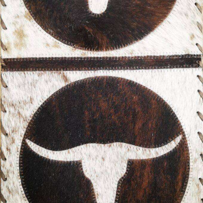 Bežec na stôl Luxury Cowhide BRAZÍLIA HORN WHITE 30x170cm