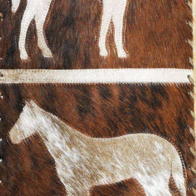 Bežec na stôl Luxury Cowhide BRAZÍLIA HORSE WHITE 30x170cm