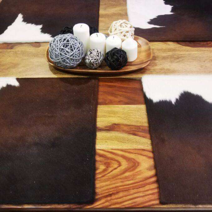 Kožené prestieranie Luxury Cowhide BRAZÍLIA TRICOLOR 45x34cm