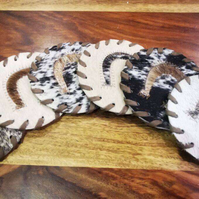 Kožené podpivníky Luxury Cowhide BRAZÍLIA HORSE