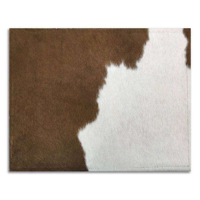 Kožené prestieranie Luxury Cowhide BRAZÍLIA BROWN&WHITE 45x32cm