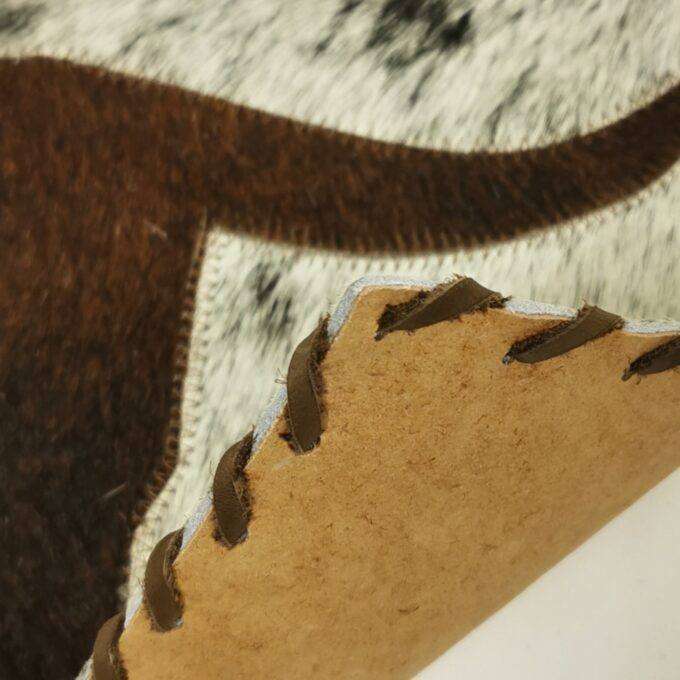 Kožené prestieranie Luxury Cowhide BRAZÍLIA BROWN HORN SALT&PEPPER 44x31cm